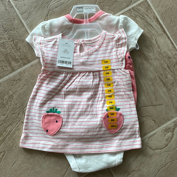 Carter's Other - Carters 6 month 3 piece strawberry outfit!